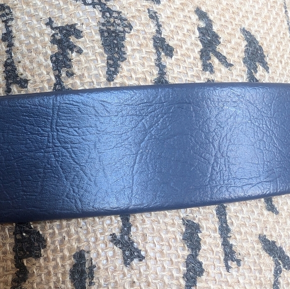 Vintage Mimi Di N 1989 24K Gold Plated Starfish Two Piece Buckle & Leather Belt - Picture 9 of 11